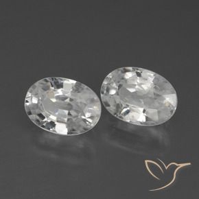 Shop natural 2.63ct Blanc Zircon gems, ovale, from Cambodge at GemSelect. In stock, global shipping!