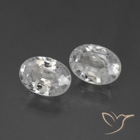 Shop natural 2.35ct Blanc Zircon gems, ovale, from Cambodge at GemSelect. In stock, global shipping!