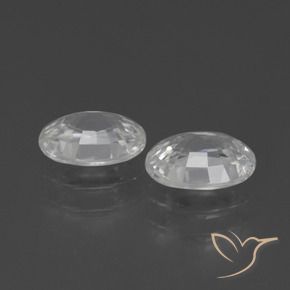 Shop natural 2.35ct Blanc Zircon gems, ovale, from Cambodge at GemSelect. In stock, global shipping!