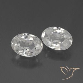 Shop natural 2.21ct Blanc Zircon gems, ovale, from Cambodge at GemSelect. In stock, global shipping!
