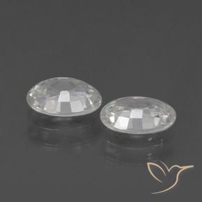 Shop natural 2.21ct Blanc Zircon gems, ovale, from Cambodge at GemSelect. In stock, global shipping!