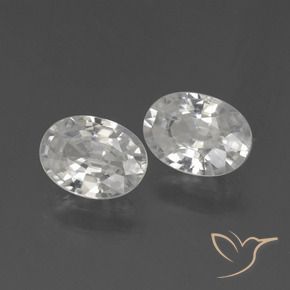 Shop natural 2.35ct Blanc Zircon gems, ovale, from Cambodge at GemSelect. In stock, global shipping!