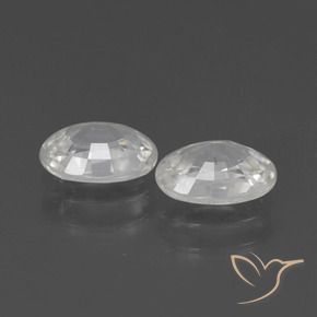 Shop natural 2.35ct Blanc Zircon gems, ovale, from Cambodge at GemSelect. In stock, global shipping!