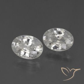 Shop natural 2.27ct Blanc Zircon gems, ovale, from Cambodge at GemSelect. In stock, global shipping!