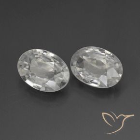 Shop natural 2.09ct Blanc Zircon gems, ovale, from Cambodge at GemSelect. In stock, global shipping!