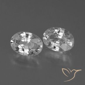 Shop natural 2.46ct Blanc Zircon gems, ovale, from Cambodge at GemSelect. In stock, global shipping!