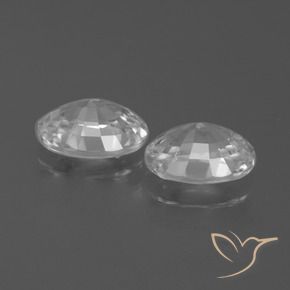 Shop natural 2.46ct Blanc Zircon gems, ovale, from Cambodge at GemSelect. In stock, global shipping!