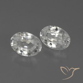 Shop natural 2.41ct Blanc Zircon gems, ovale, from Cambodge at GemSelect. In stock, global shipping!