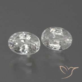 Shop natural 3.19ct Blanc Zircon gems, ovale, from Cambodge at GemSelect. In stock, global shipping!
