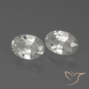 Shop natural 2.10ct Blanc Zircon gems, ovale, from Cambodge at GemSelect. In stock, global shipping!