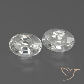 Shop natural 2.63ct Blanc Zircon gems, ovale, from Cambodge at GemSelect. In stock, global shipping!