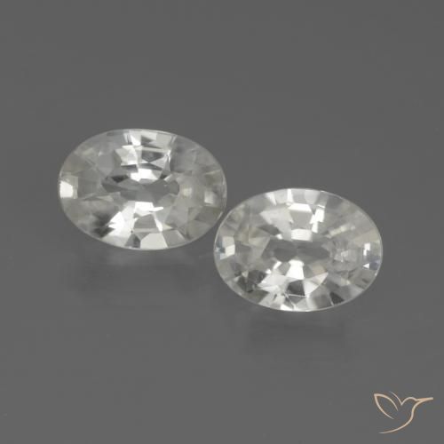 2.05ctw Naturel Blanc chaud Zircon, ovale, VVS-VS