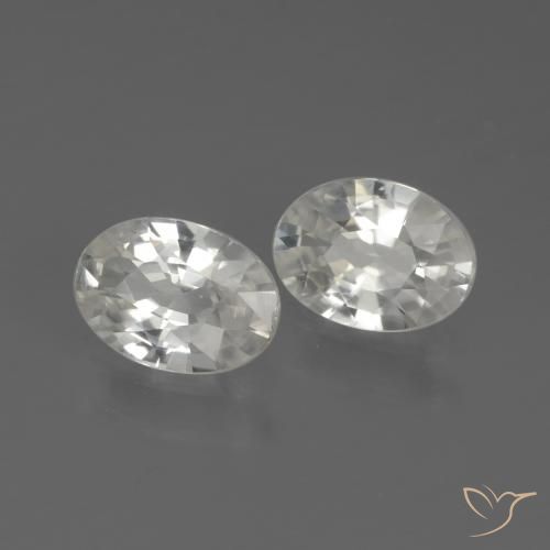 Shop natural 2.05ct Blanc chaud Zircon gems, ovale, from Cambodge at GemSelect. In stock, global shipping!