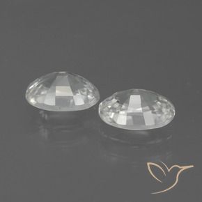 Shop natural 2.39ct Blanc Zircon gems, ovale, from Cambodge at GemSelect. In stock, global shipping!