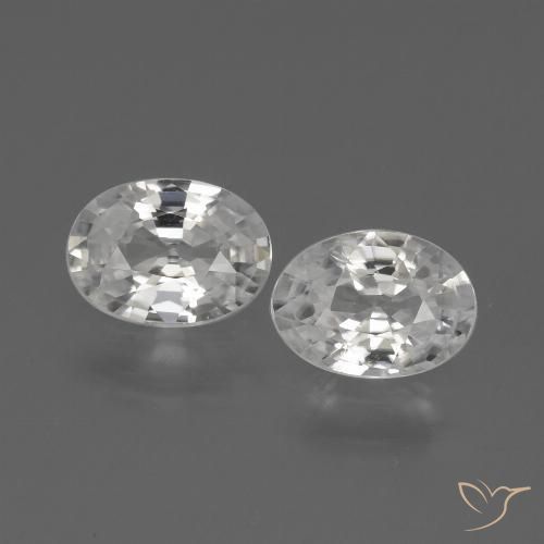 Shop natural 2.06ct Blanc Zircon gems, ovale, from Cambodge at GemSelect. In stock, global shipping!