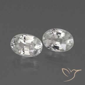 Shop natural 2.30ct Blanc Zircon gems, ovale, from Cambodge at GemSelect. In stock, global shipping!