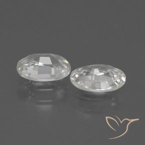 Shop natural 2.07ct Blanc Zircon gems, ovale, from Cambodge at GemSelect. In stock, global shipping!