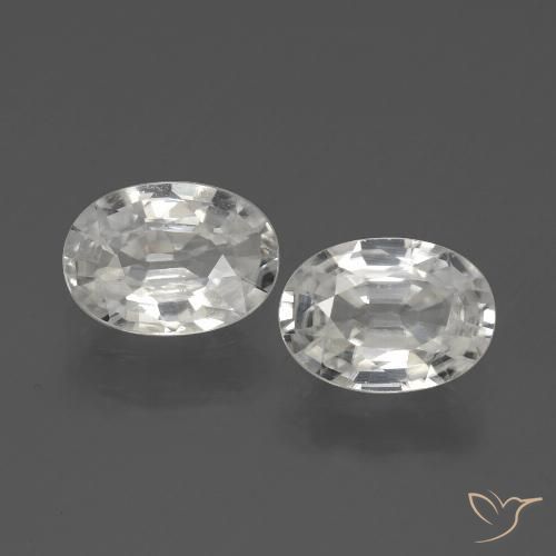 Shop natural 2.29ct Blanc Zircon gems, ovale, from Cambodge at GemSelect. In stock, global shipping!