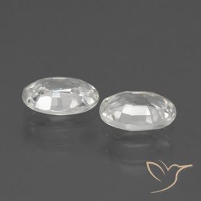 Shop natural 2.29ct Blanc Zircon gems, ovale, from Cambodge at GemSelect. In stock, global shipping!