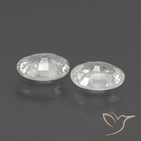 Shop natural 2.12ct Blanc Zircon gems, ovale, from Cambodge at GemSelect. In stock, global shipping!