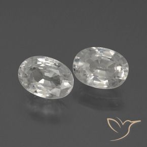 Shop natural 2.58ct Blanc Zircon gems, ovale, from Cambodge at GemSelect. In stock, global shipping!