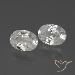 Shop natural 2.34ct Blanc Zircon gems, ovale, from Cambodge at GemSelect. In stock, global shipping!