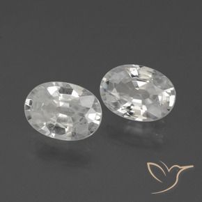 Shop natural 2.29ct Blanc Zircon gems, ovale, from Cambodge at GemSelect. In stock, global shipping!