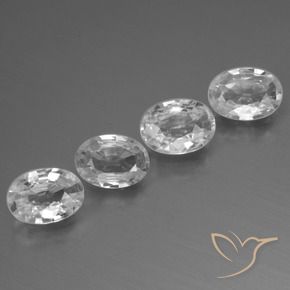 Shop natural 4.16ct Blanc Zircon gems, ovale, from Cambodge at GemSelect. In stock, global shipping!