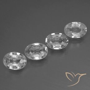 Shop natural 4.04ct Blanc clair Zircon gems, ovale, from Cambodge at GemSelect. In stock, global shipping!