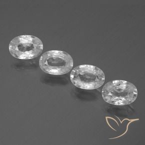 Shop natural 4.43ct Blanc Zircon gems, ovale, from Cambodge at GemSelect. In stock, global shipping!