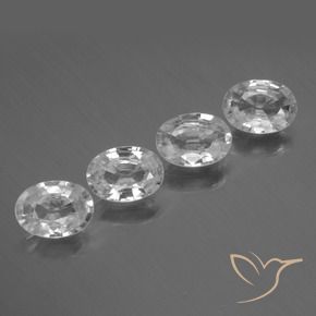 Shop natural 4.34ct Blanc Zircon gems, ovale, from Cambodge at GemSelect. In stock, global shipping!