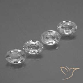 Shop natural 4.08ct Blanc Zircon gems, ovale, from Cambodge at GemSelect. In stock, global shipping!