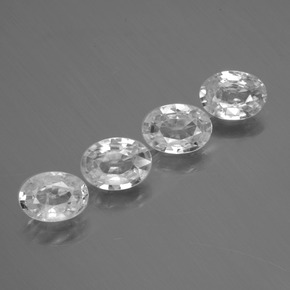 Achetez naturel 3,73ct blanc zircon gems, coupe ovale, en provenance cambodge chez gemselect. en stock, livraison internationale!