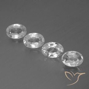 Shop natural 3.98ct Blanc clair Zircon gems, ovale, from Cambodge at GemSelect. In stock, global shipping!