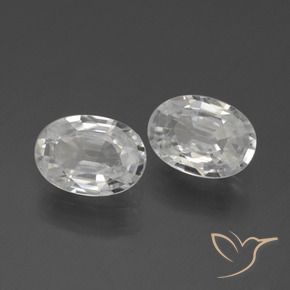 Shop natural 2.07ct Blanc Zircon gems, ovale, from Cambodge at GemSelect. In stock, global shipping!