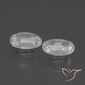 Shop natural 2.07ct Blanc Zircon gems, ovale, from Cambodge at GemSelect. In stock, global shipping!