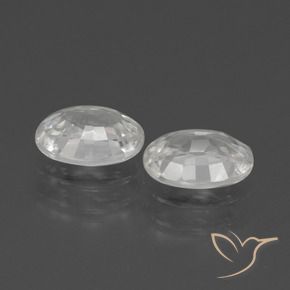 Shop natural 2.36ct Blanc Zircon gems, ovale, from Cambodge at GemSelect. In stock, global shipping!