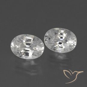 Shop natural 2.65ct Blanc Zircon gems, ovale, from Cambodge at GemSelect. In stock, global shipping!