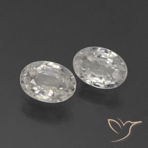 Shop natural 2.04ct Blanc Zircon gems, ovale, from Cambodge at GemSelect. In stock, global shipping!