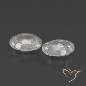 Shop natural 2.04ct Blanc Zircon gems, ovale, from Cambodge at GemSelect. In stock, global shipping!