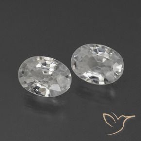 Shop natural 2.33ct Blanc Zircon gems, ovale, from Cambodge at GemSelect. In stock, global shipping!