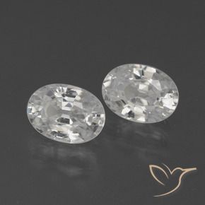 Shop natural 2.62ct Blanc Zircon gems, ovale, from Cambodge at GemSelect. In stock, global shipping!