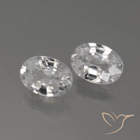 Shop natural 2.31ct Blanc Zircon gems, ovale, from Cambodge at GemSelect. In stock, global shipping!