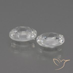 Shop natural 2.31ct Blanc Zircon gems, ovale, from Cambodge at GemSelect. In stock, global shipping!