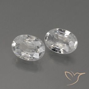 Shop natural 2.23ct Blanc Zircon gems, ovale, from Cambodge at GemSelect. In stock, global shipping!