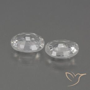 Shop natural 2.23ct Blanc Zircon gems, ovale, from Cambodge at GemSelect. In stock, global shipping!