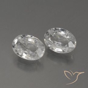 Shop natural 2.10ct Blanc Zircon gems, ovale, from Cambodge at GemSelect. In stock, global shipping!