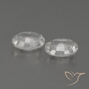 Shop natural 2.10ct Blanc Zircon gems, ovale, from Cambodge at GemSelect. In stock, global shipping!