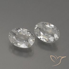 Shop natural 2.29ct Blanc Zircon gems, ovale, from Cambodge at GemSelect. In stock, global shipping!