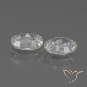 Shop natural 2.27ct Blanc Zircon gems, ovale, from Cambodge at GemSelect. In stock, global shipping!